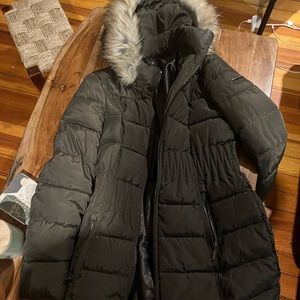 Laundry brown puffer coat medium